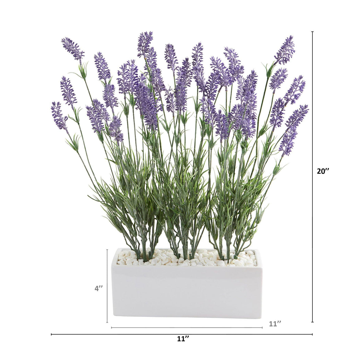 artificial lavender plants 20” Lavender Artificial Plant in White Planter