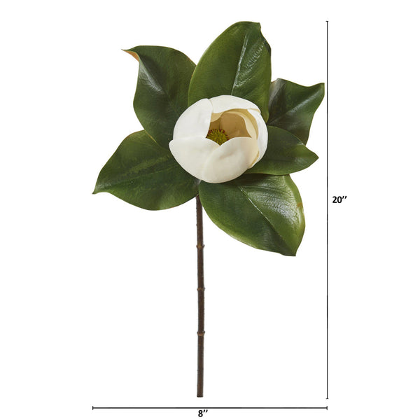 20” Magnolia Artificial Flower (Set of 6)