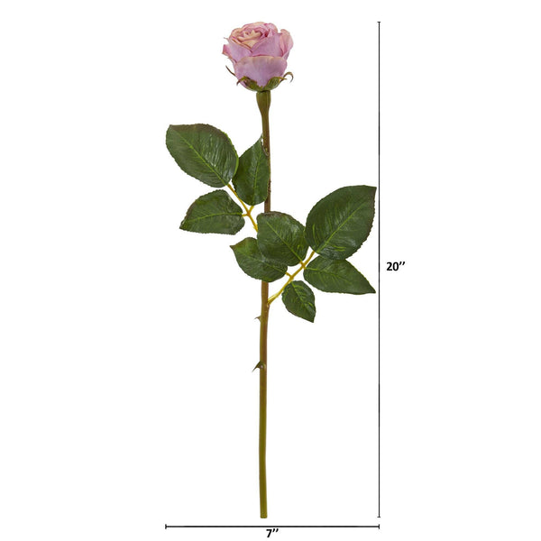 20” Rose Bud Artificial Flower (Set of 12)