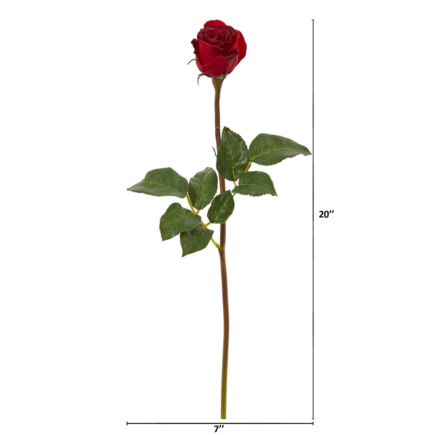 20” Rose Bud Artificial Flower (Set of 12)