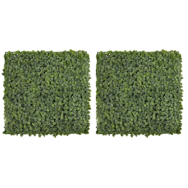 20” Succulent Artificial Wall Mat (Indoor/Outdoor) (Set of 2)