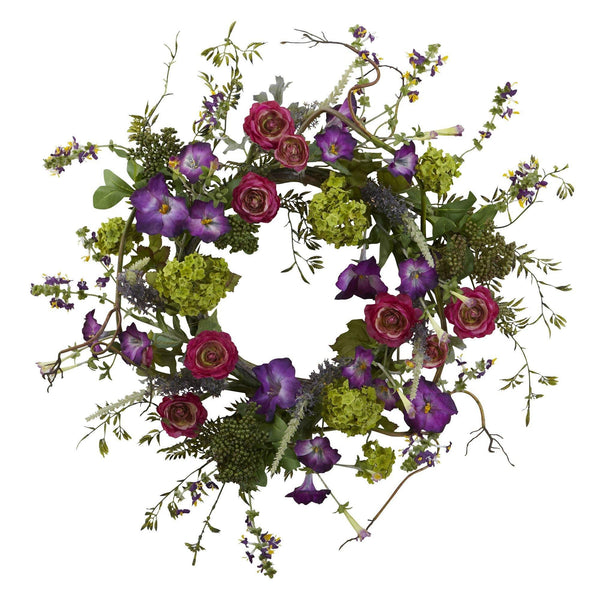 20” Veranda Garden Wreath