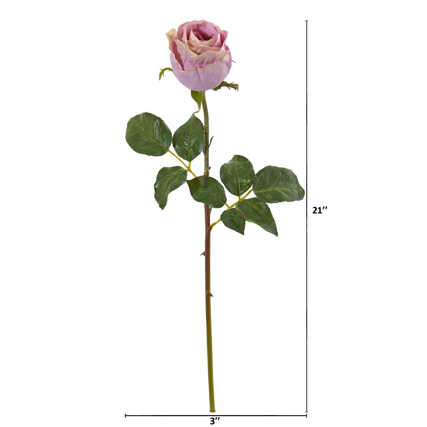 21” Rose Bud Artificial Flower (Set of 6)