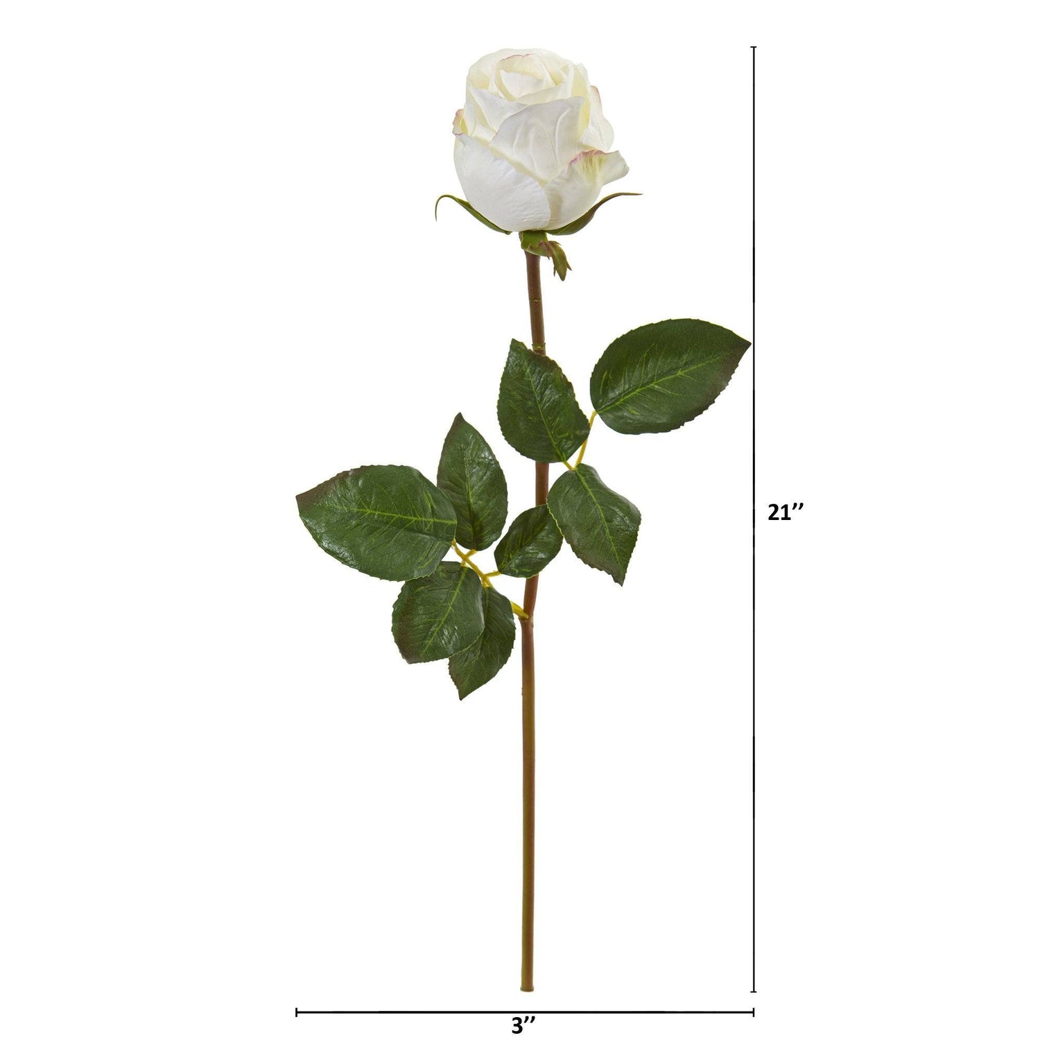 21” Rose Bud Artificial Flower (Set of 6)