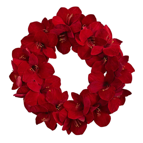 22” Amaryllis Wreath