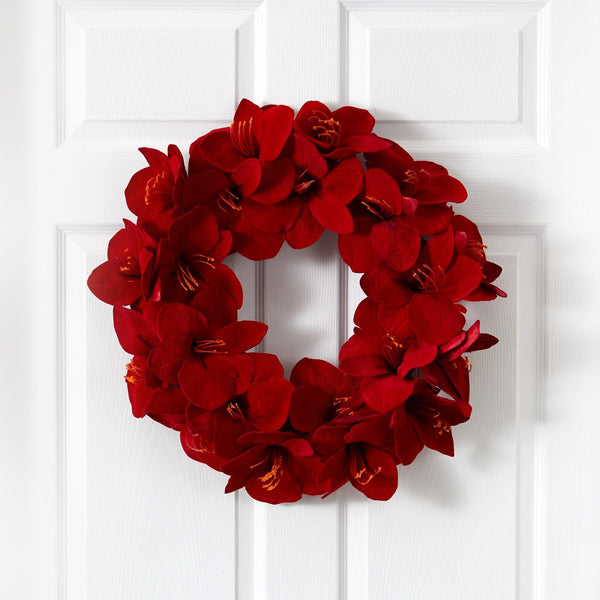 22” Amaryllis Wreath