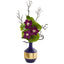 22” Anemone and Lotus Leaf Artificial Arrangement in Vase