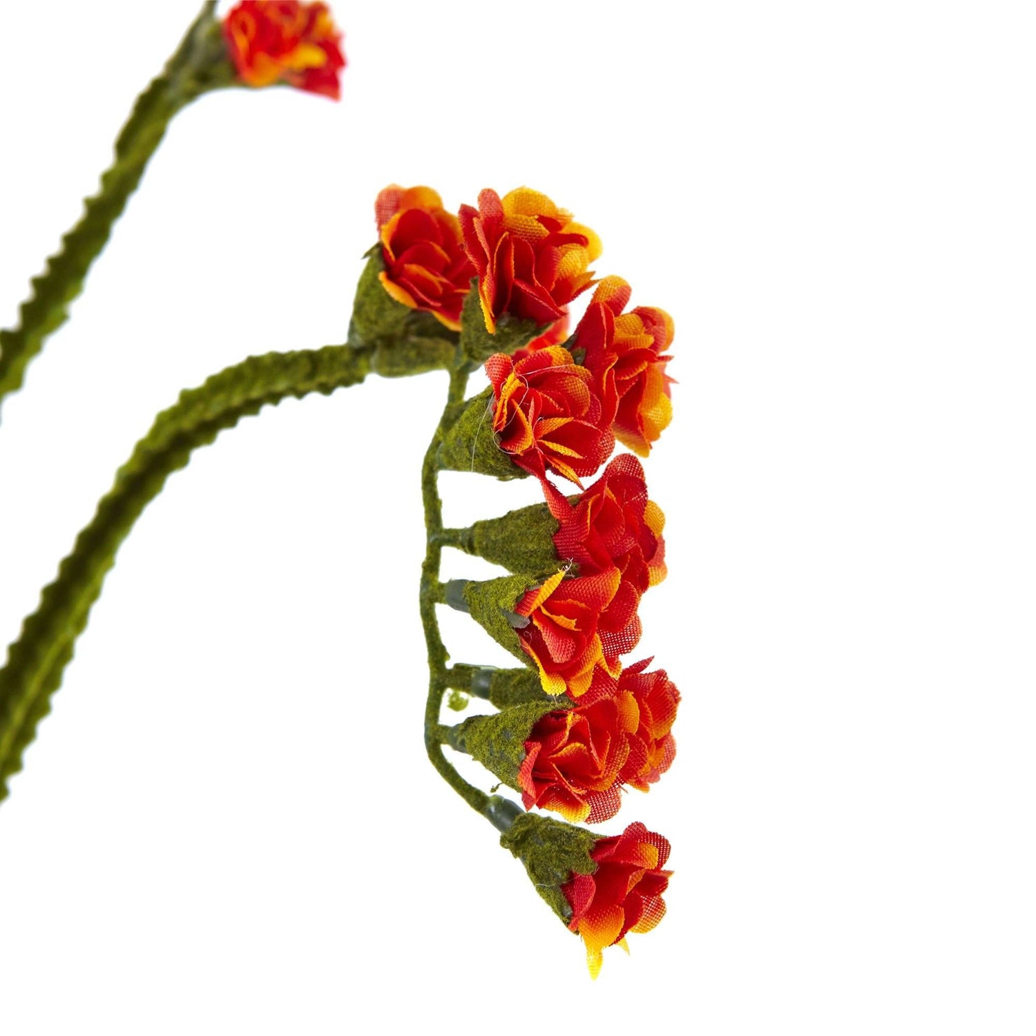 Silk Artificial Baby's Breath Flowers with Stem, Orange Babies