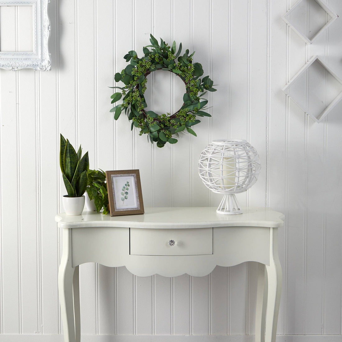 Eucalyptus and Berry Moon Wreath