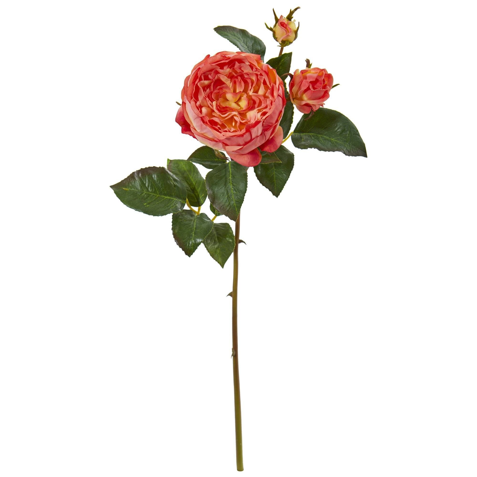 22” Rose Artificial Flower (Set of 6) | Nearly Natural