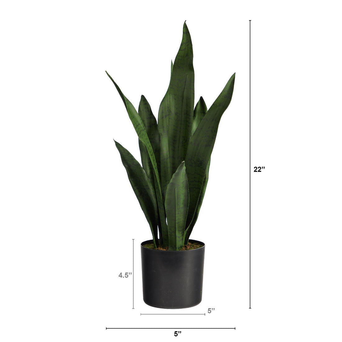 nearly natural sansevieria artificial plant Nearly Natural 22 in. Artificial Sansevieria Plant