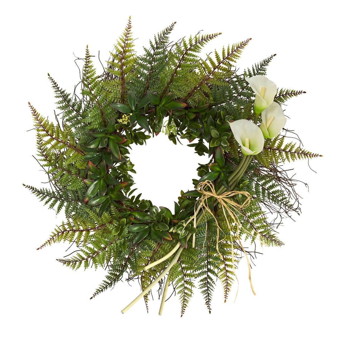 Calla Lily Christmas Wreath