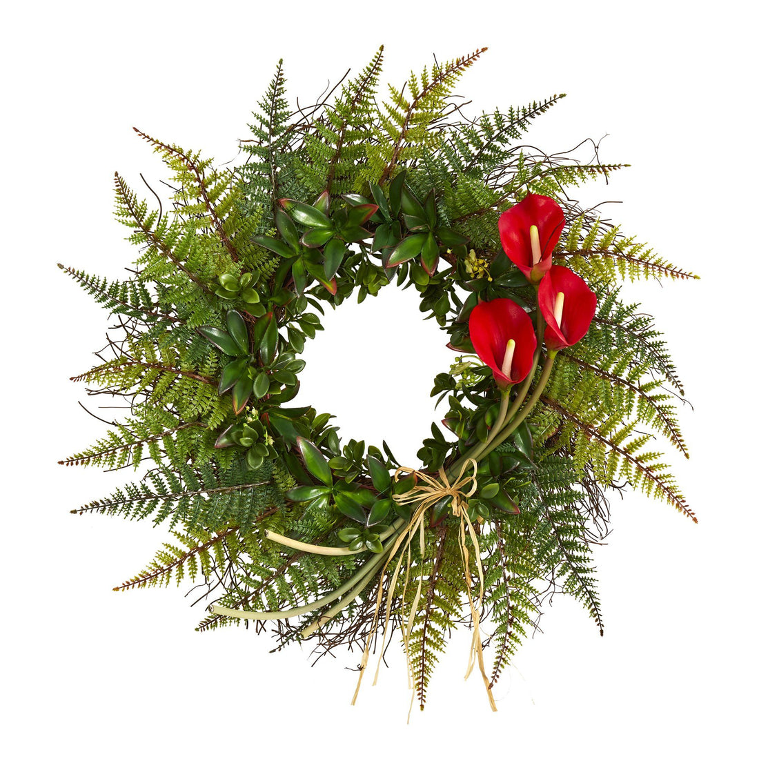 Calla Lily Christmas Wreath