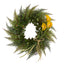 23” Assorted Fern and Calla Lily Artificial Wreath