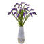 23” Baby Breath Arrangement in Oval Vase with Gold Trimming
