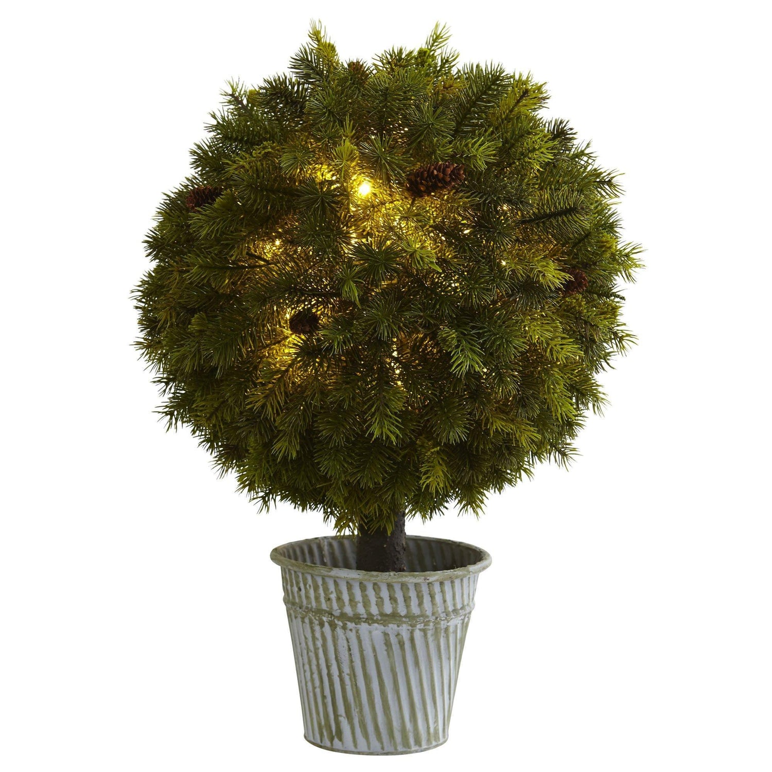 23” Pine Ball in Iron Top