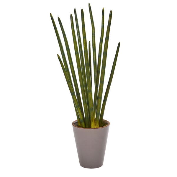 24” Bamboo Shoot Artificial Plant in Decorative Planter