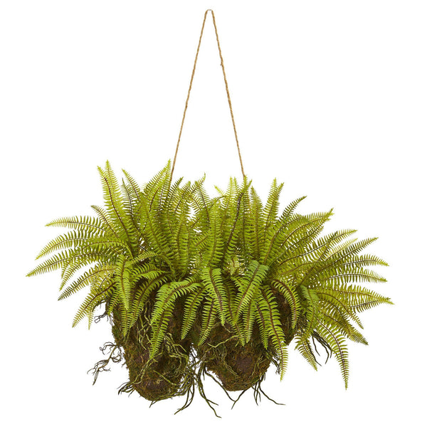 24” Forest Fern Artificial Hanging Plant