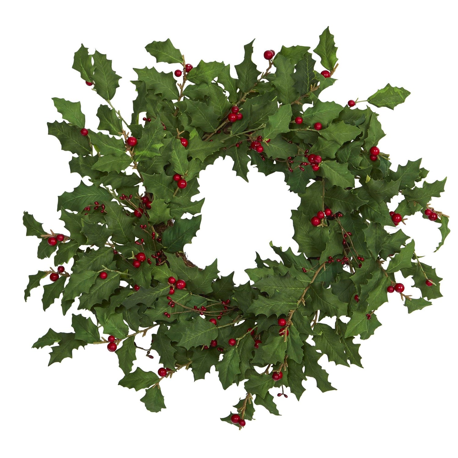 24” Holly Berry Artificial Wreath