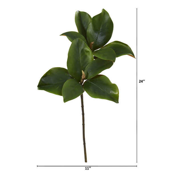 24” Magnolia Artificial Leaf (Set of 6)