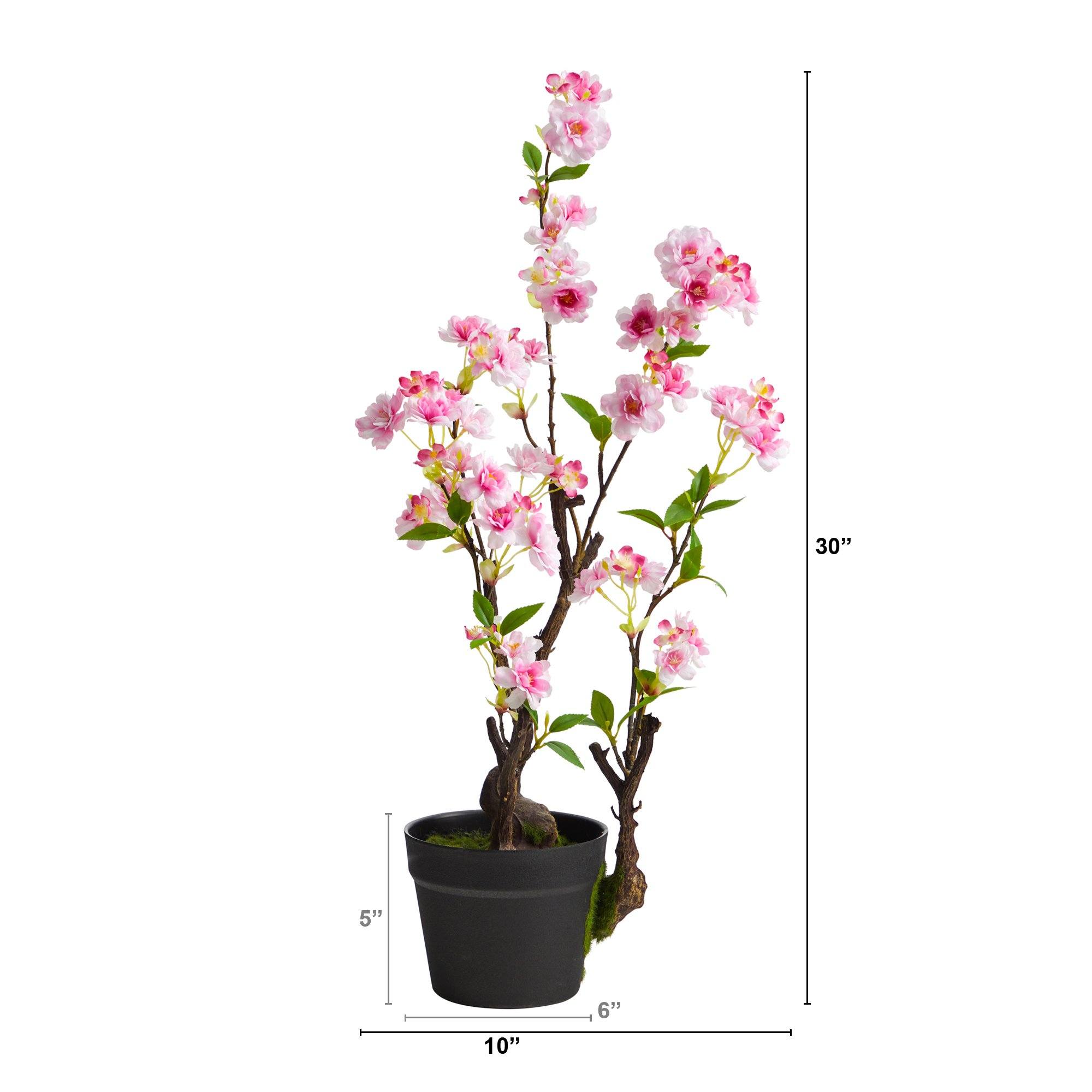 2.5' Cherry Blossom Artificial Plant | Nearly Natural