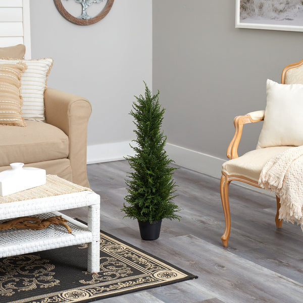 2.5’ Cypress Artificial Tree UV Resistant (Indoor/Outdoor)