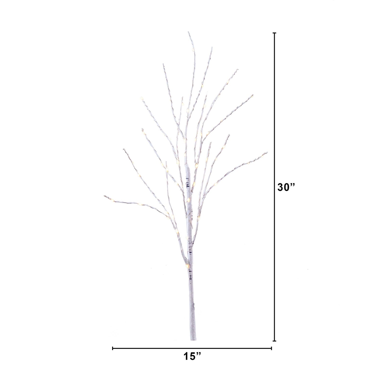 White Birch Branches, 6 count, 12 inches in length, 1/2 - 3/4 inch diameters