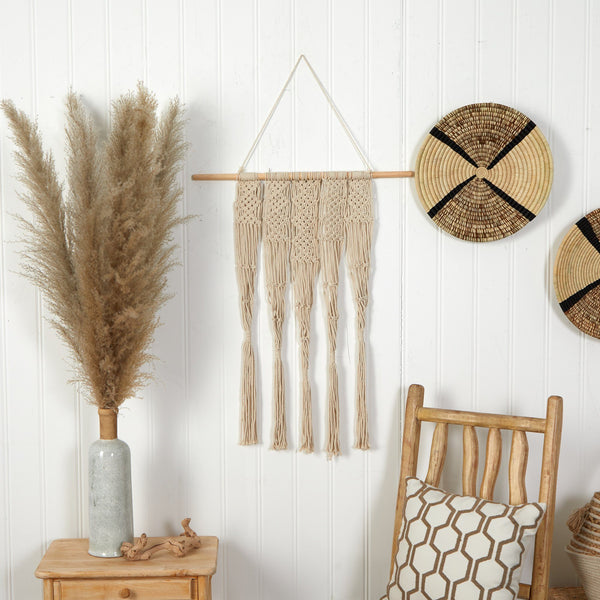 2.5’ x 2’ Hand Woven Macrame Wall Hanging Decor