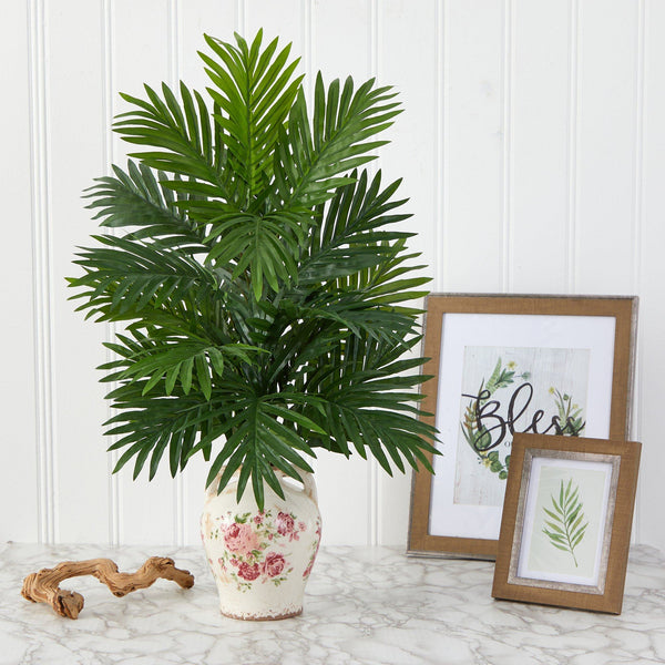 27” Areca Palm Artificial Plant in Floral Jar