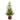 28” Alpine “Natural Look” Artificial Christmas Tree in Wood Planter with Pine Cones
