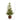 28” Alpine “Natural Look” Artificial Christmas Tree in Wood Planter with Pine Cones