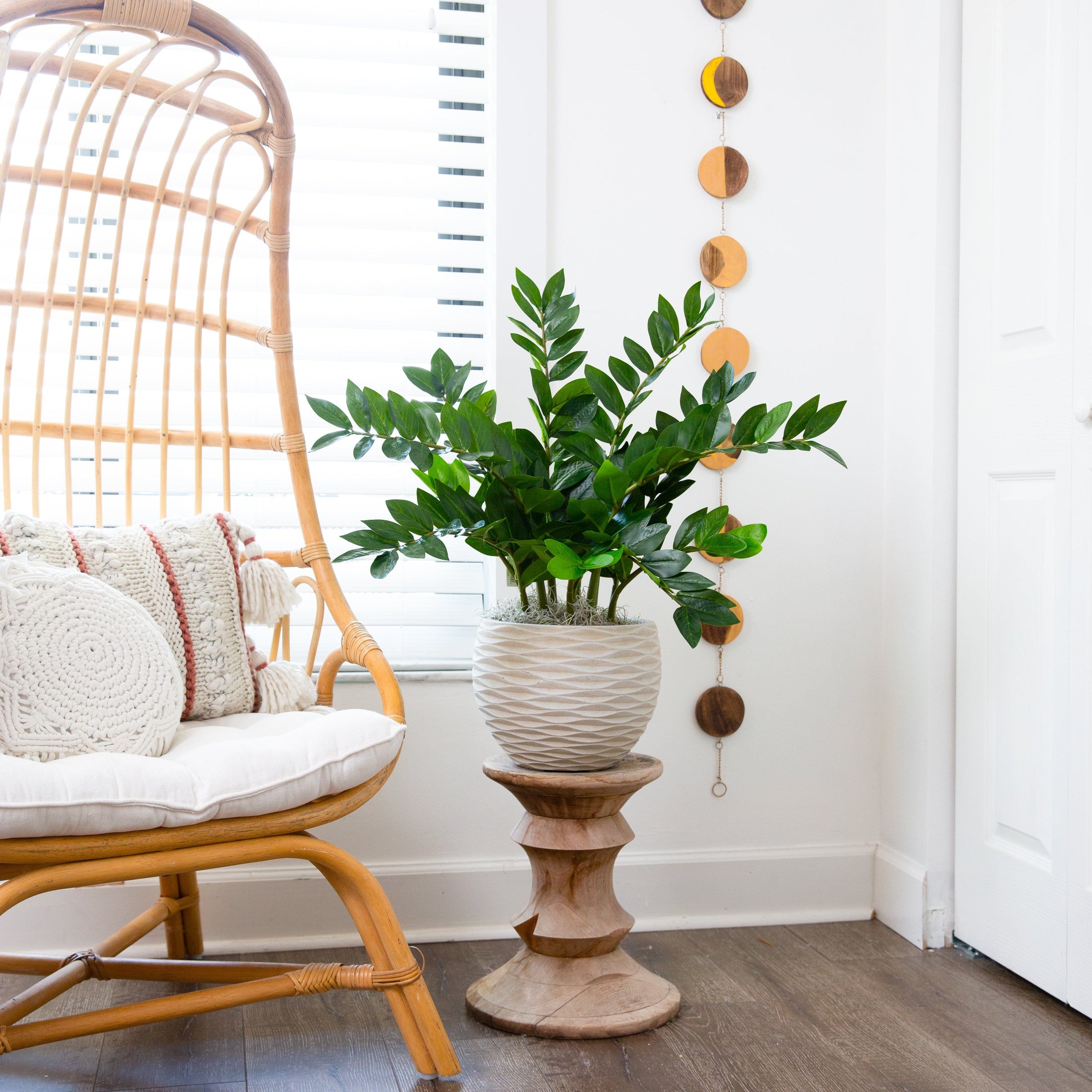 28” Artificial Zamioculcas Plant with Decorative Planter Nearly Natural