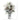 28” Frosted Greenery and Pinecone with Plaid Bow Artificial Christmas Arrangement in Decorative Tin