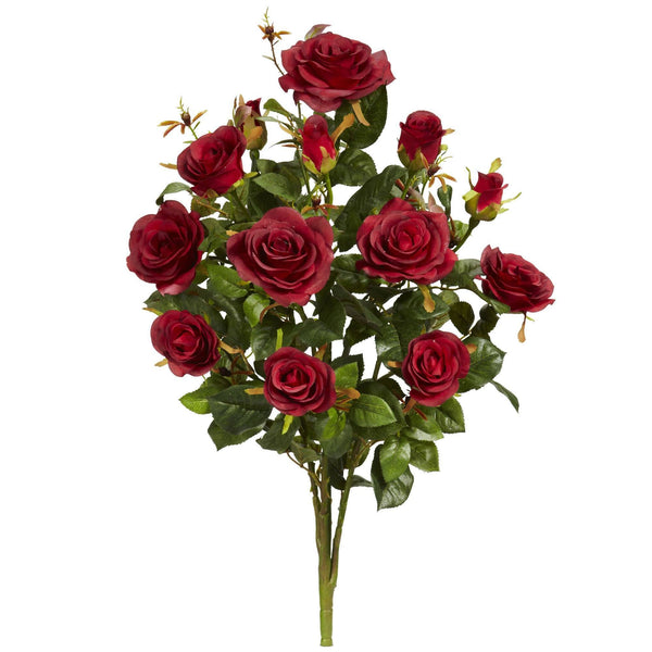 28” Garden Rose Artificial Plant (Set of 2)
