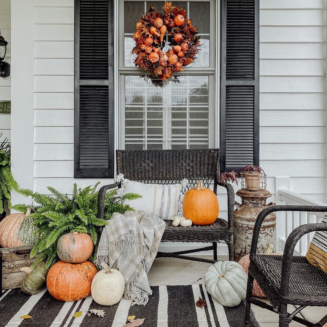 Fall Front Porch: Harvest Wreath Extravaganza