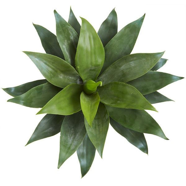 28” Large Agave Artificial Plant in Green Planter with Legs