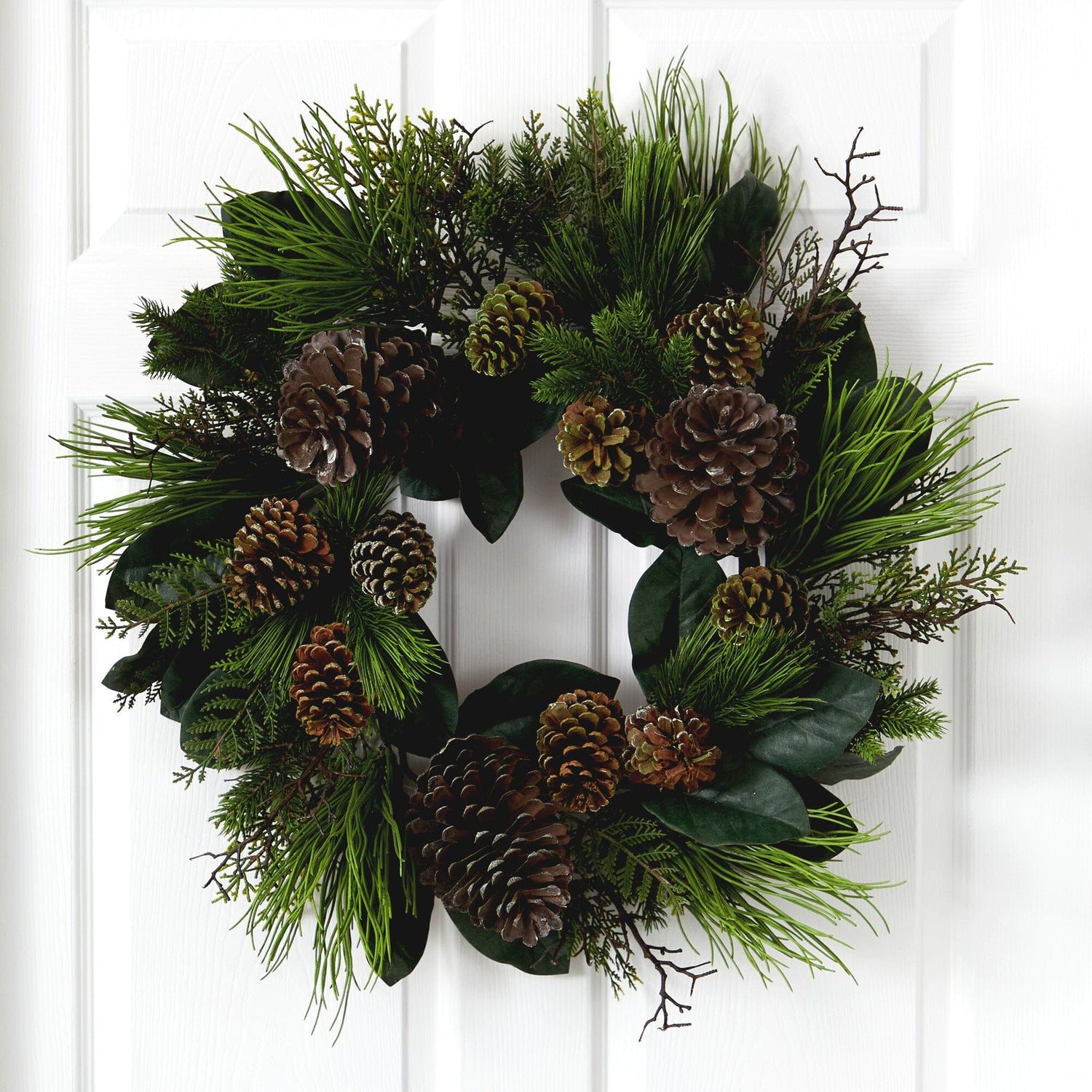 28” Pine Cone and Pine Wreath