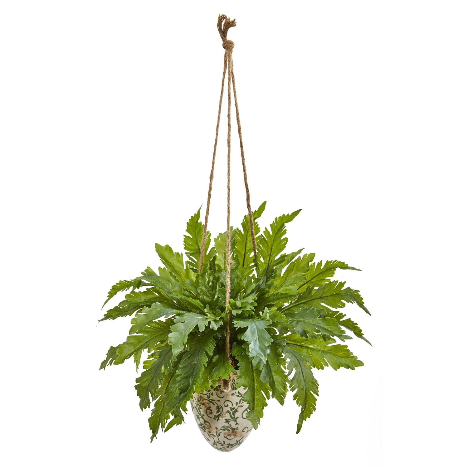 29” Fern Artificial Plant in Hanging Vase