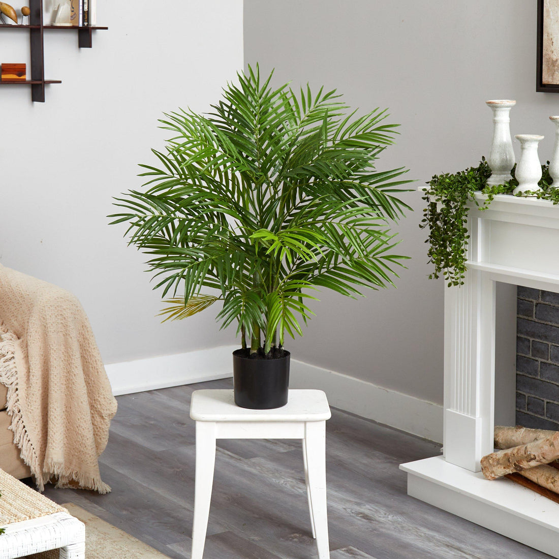 nearly natural silk areca palm tree Nearly Natural 3 ft. Silk Areca Palm Tree