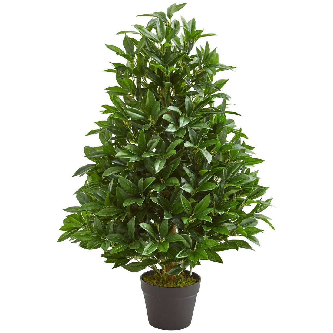 3’ Bay Leaf Artificial Topiary Tree UV Resistant (Indoor/Outdoor) Nearly Natural