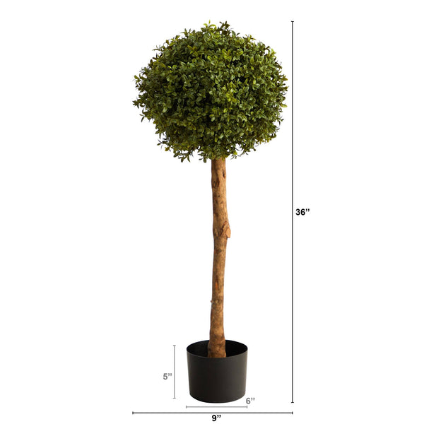 3’ Boxwood Ball Topiary Artificial Tree (Indoor/Outdoor)