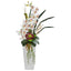 3’ Cymbidium Orchid and Succulent Artificial Arrangement