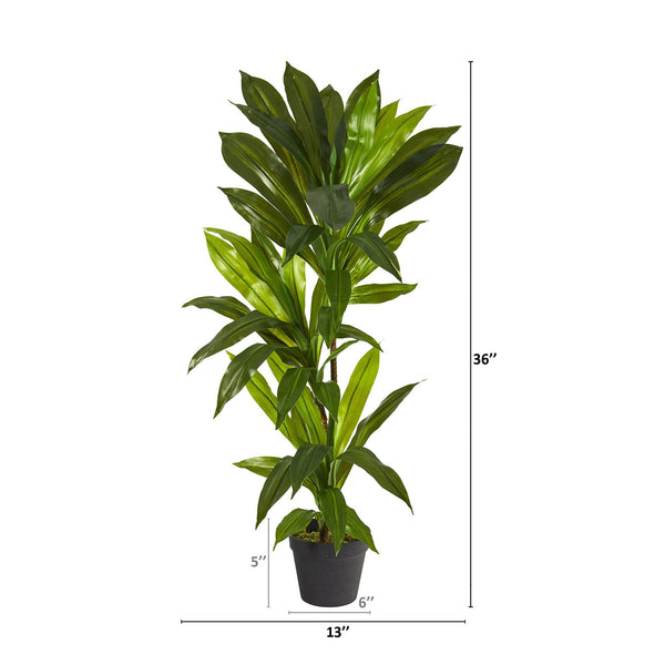 3' Dracaena Artificial Plant (Real Touch)