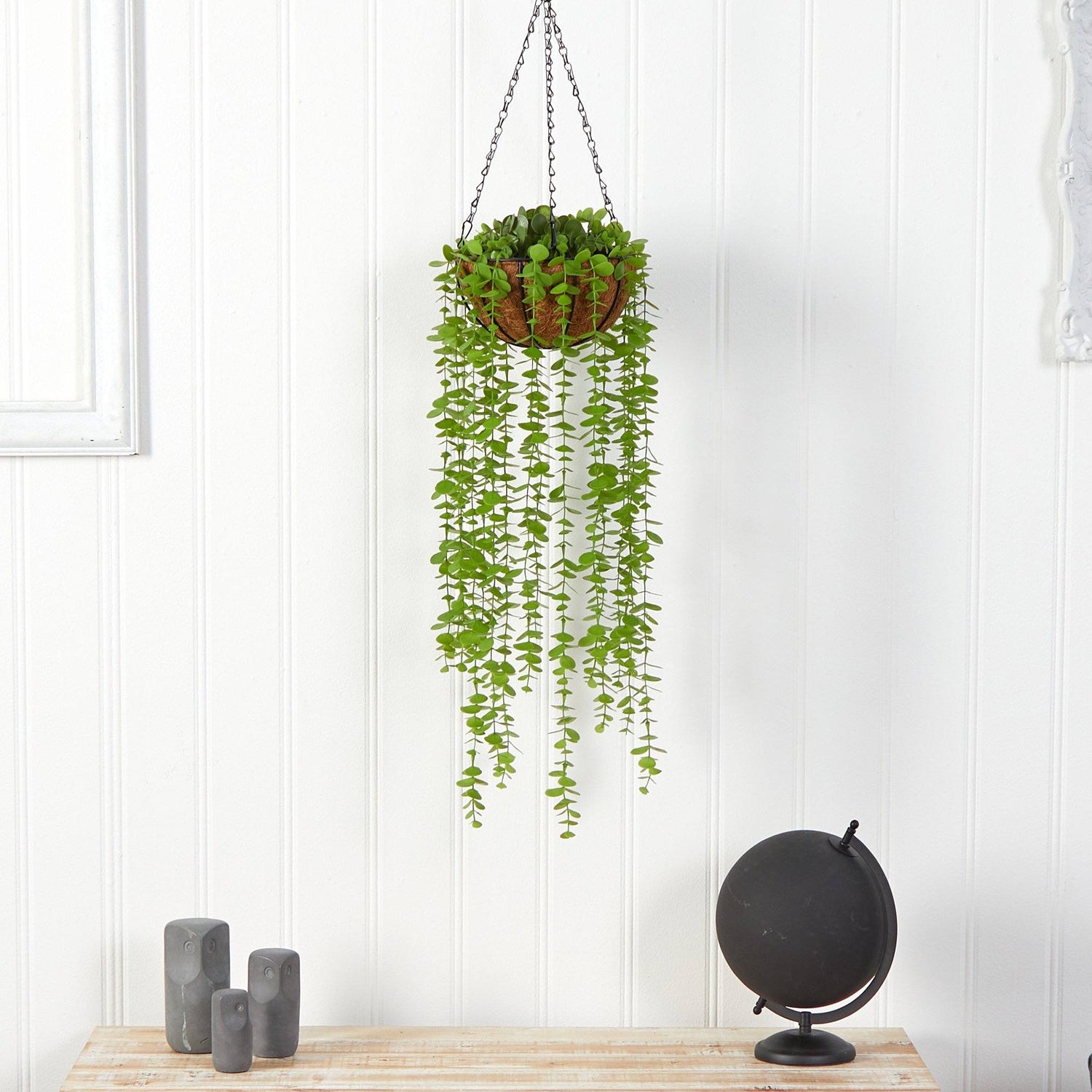 3’ Eucalyptus Artificial Plant in Hanging Basket