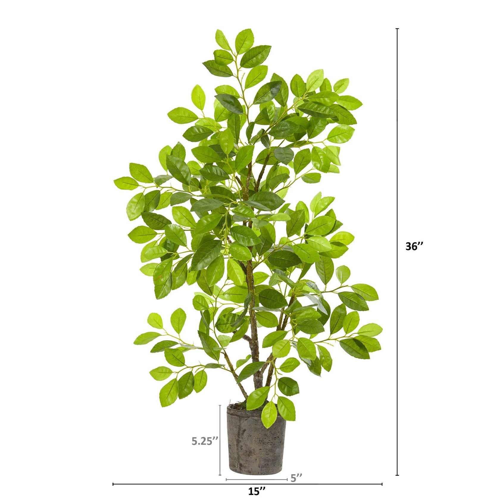3’ Ficus Artificial Tree in Planter Nearly Natural
