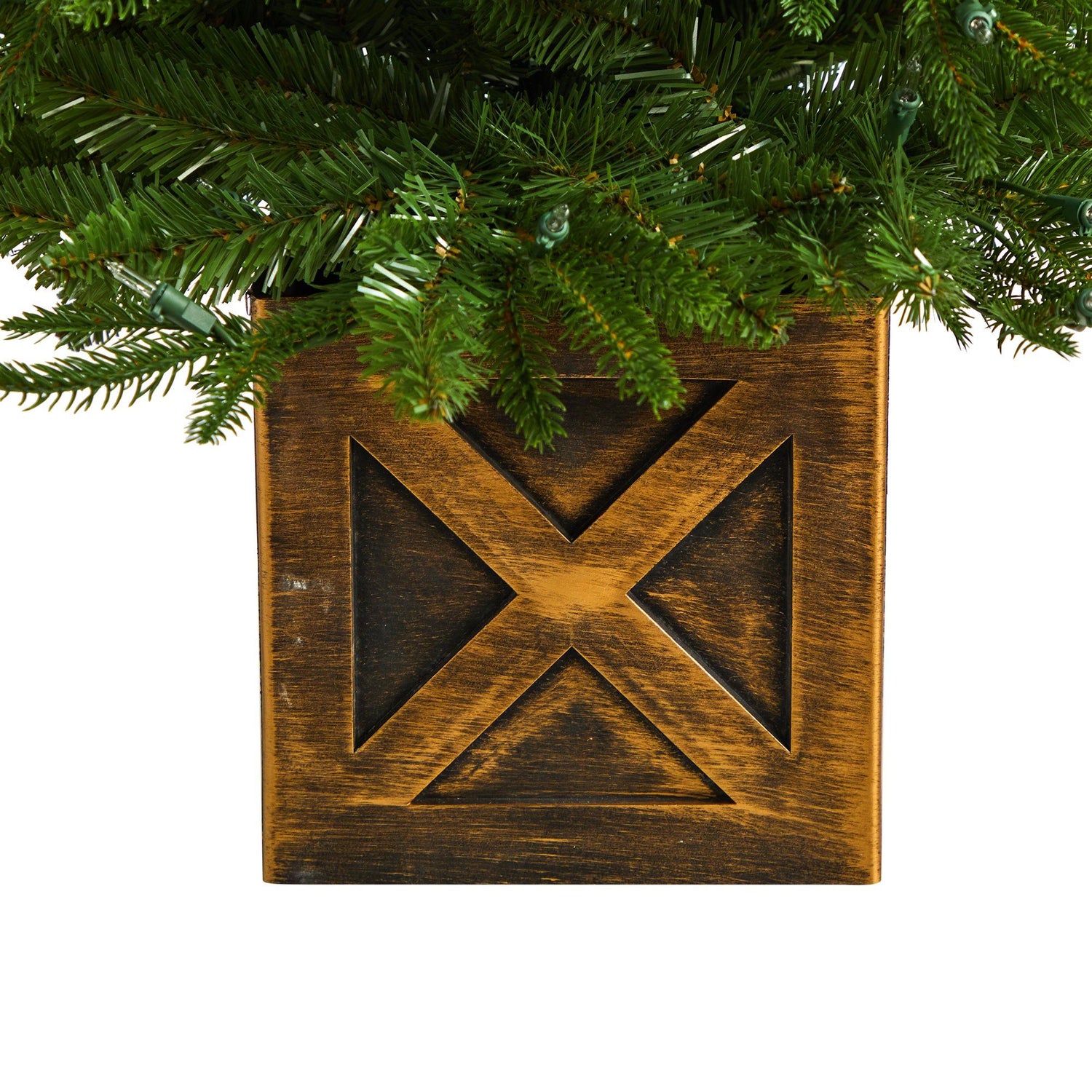 3’ Finland Fir Artificial Christmas Tree in Decorative Planter
