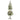3’ Flocked Artificial Christmas Tree Topiary with 50 Warm White LED Lights and Pine Cones