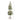3’ Flocked Artificial Christmas Tree Topiary with 50 Warm White LED Lights and Pine Cones