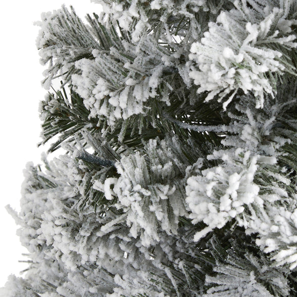 3' Flocked West Virginia Fir Artificial Christmas Tree