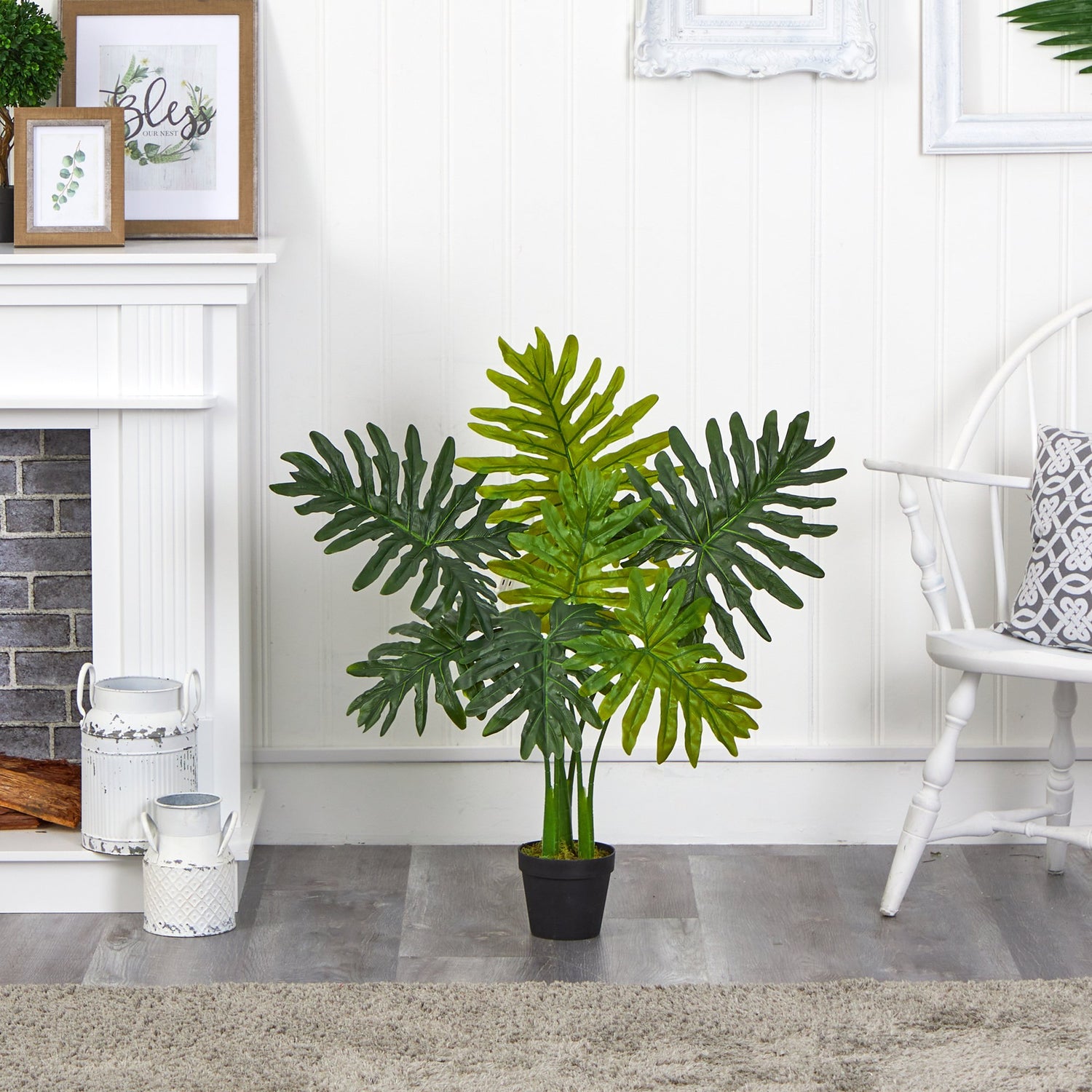 3’ Philodendron Artificial Plant (Real Touch)